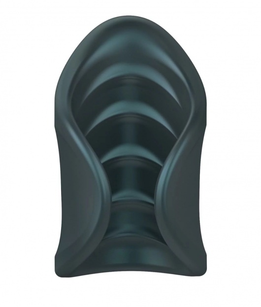 Серый сквозной мастурбатор с вибрацией Manwan Starter - Manwan - в Балашихе купить с доставкой