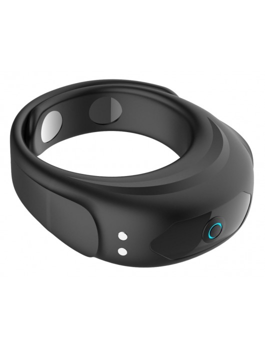 Черное эрекционное виброкольцо на ремешках - Boys of Toys - в Балашихе купить с доставкой