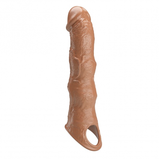 Карамельный фаллоудлинитель с 3 вставками - 28 см. - Baile - в Балашихе купить с доставкой
