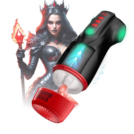 Интерактивный мастурбатор Raven с вакуумом, вибрацией и подсветкой - Shots Media BV - в Балашихе купить с доставкой