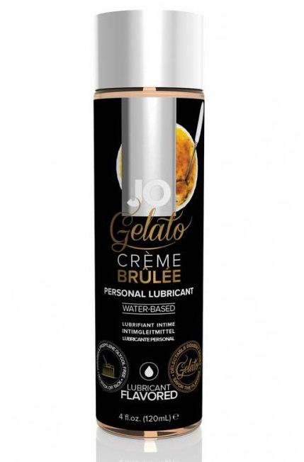Лубрикант с ароматом крем-брюле JO GELATO CREME BRULEE - 120 мл. - System JO - купить с доставкой в Балашихе