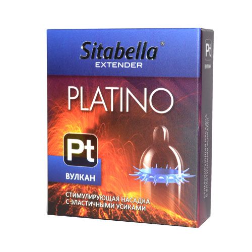Стимулирующая насадка с усиками Platino  Вулкан - Sitabella - купить с доставкой в Балашихе