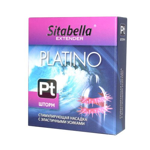 Стимулирующая насадка со спиралью из усиков Platino  Шторм - Sitabella - купить с доставкой в Балашихе