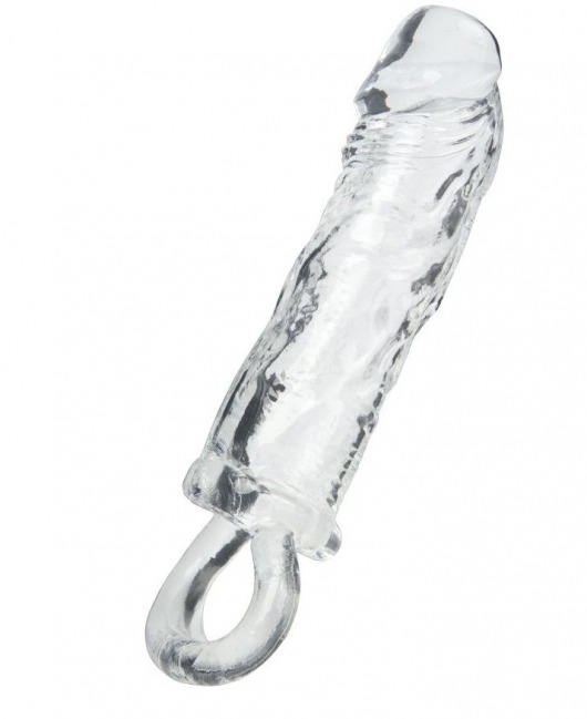 Прозрачная насадка с петлёй для фиксации - 14 см. - ToyFa - в Балашихе купить с доставкой