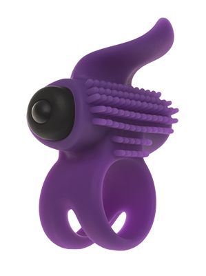 Эрекционное кольцо с подхватом мошонки и стимуляцией клитора Bullet Lastic Ring - Adrien Lastic - в Балашихе купить с доставкой