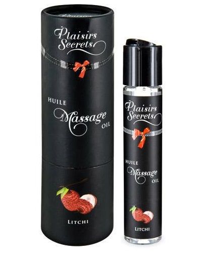 Массажное масло с ароматом личи Huile de Massage Gourmande Litchi - 59 мл. - Plaisir Secret - купить с доставкой в Балашихе