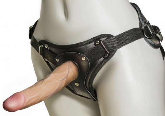 Женский страпон с вагинальной пробкой Woman Strap - 18 см. - LOVETOY (А-Полимер) - купить с доставкой в Балашихе