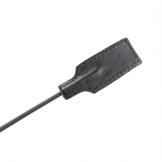 Чёрный профессиональный стек с золотистой рукоятью - 73 см. - БДСМ Арсенал - купить с доставкой в Балашихе