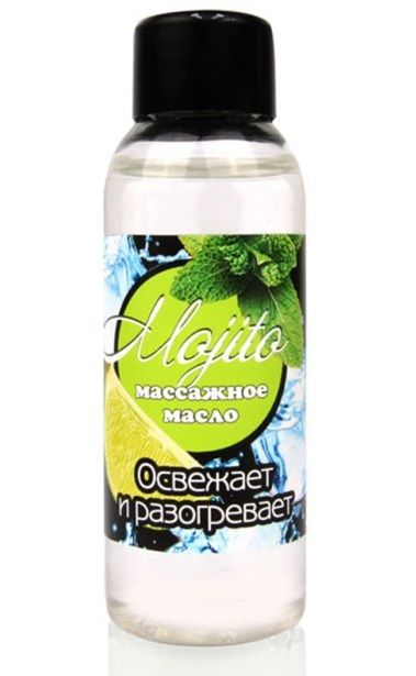 Массажное масло для тела Mojito с ароматом лайма - 50 мл. - Биоритм - купить с доставкой в Балашихе