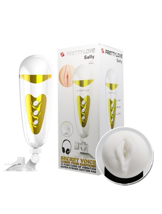 Мега-мастурбатор вагина Sally с вибрацией и голосом - Baile - в Балашихе купить с доставкой