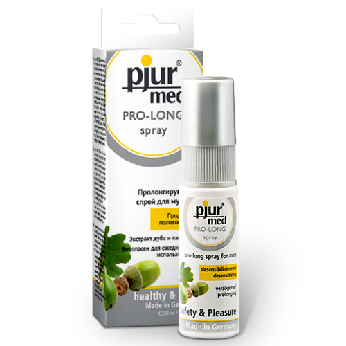 Пролонгирующий спрей с экстрактом дуба и пантенолом pjur MED Pro-long Spray - 20 мл. - Pjur - купить с доставкой в Балашихе