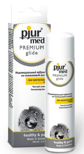 Гипоаллергенный силиконовый лубрикант pjur MED Premium glide - 100 мл. - Pjur - купить с доставкой в Балашихе