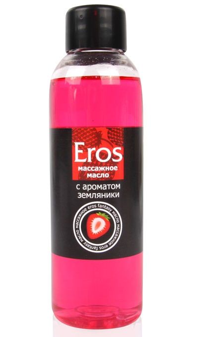 Массажное масло Eros fantasy с ароматом земляники - 75 мл. - Биоритм - купить с доставкой в Балашихе