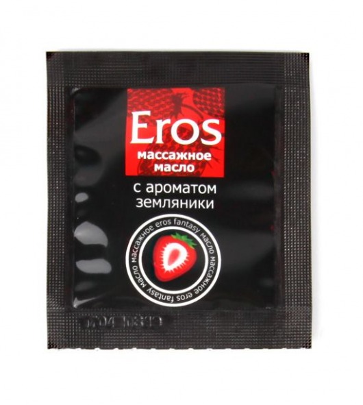 Пробник массажного масла с ароматом земляники Eros fantasy - 4 гр. - Биоритм - купить с доставкой в Балашихе
