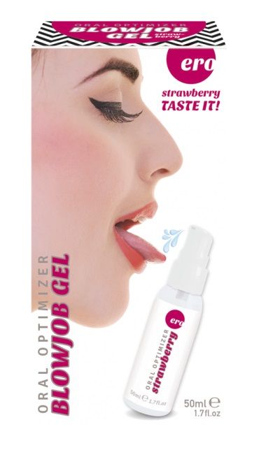 Увлажняющий гель для орального секса с ароматом клубники - 50 мл. - Ero - купить с доставкой в Балашихе