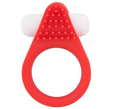Красное эрекционное кольцо LIT-UP SILICONE STIMU RING 1 RED - Dream Toys - в Балашихе купить с доставкой