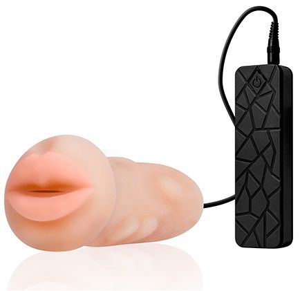 Мастурбатор-ротик с вибрацией REALSTUFF VIBRATING MASTURBATOR MOUTH - Dream Toys - в Балашихе купить с доставкой