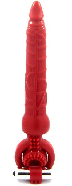 Красная вибронасадка с анальным стимулятором - ToyFa - в Балашихе купить с доставкой