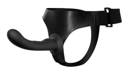 Страпон с изогнутой головкой Ultra Harness Curvy Dildo - 15,8 см. - Baile - купить с доставкой в Балашихе