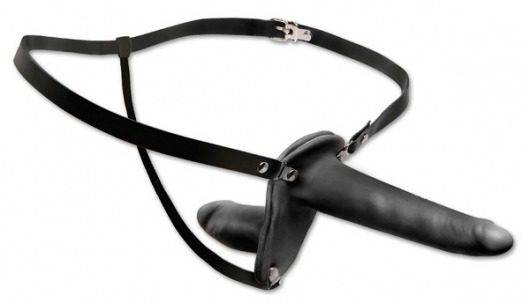 Женский страпон с вагинальной пробкой Double Penetrix Strap-on - 15 см. - Pipedream - купить с доставкой в Балашихе