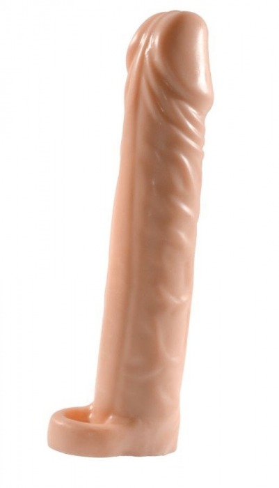 Телесная насадка-удлинитель Extension sleeve с подхватом - 17 см. - Sitabella - в Балашихе купить с доставкой