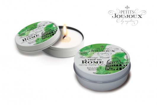 Массажная свеча Petits Joujoux Rome с ароматом грейпфрута и бергамота - 33 гр. - MyStim - купить с доставкой в Балашихе