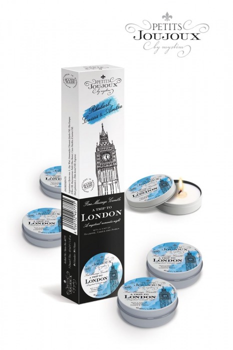 Набор из 5 свечей Petits Joujoux London с ароматом ревеня, амбры и чёрной смородины - MyStim - купить с доставкой в Балашихе
