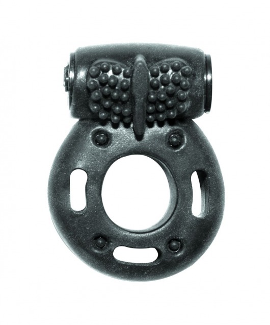 Черное эрекционное кольцо с вибрацией Rings Axle-pin - Lola Games - в Балашихе купить с доставкой