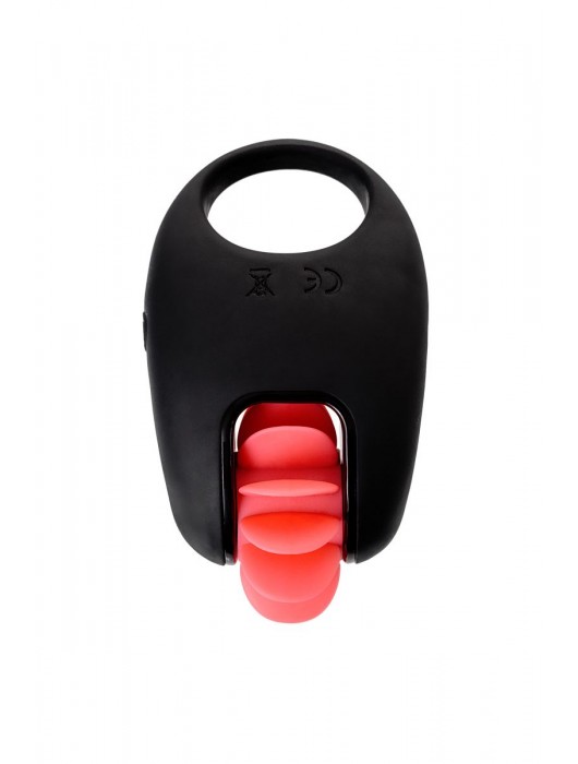 Чёрно-красное эрекционное виброкольцо Erotist - Erotist Adult Toys - в Балашихе купить с доставкой