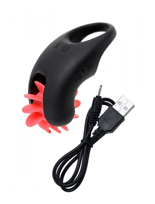 Чёрно-красное эрекционное виброкольцо Erotist - Erotist Adult Toys - в Балашихе купить с доставкой