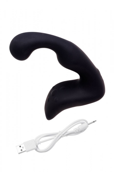 Чёрный изогнутый вибростимулятор простаты Erotist - Erotist Adult Toys - в Балашихе купить с доставкой