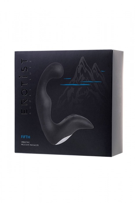 Чёрный изогнутый вибростимулятор простаты Erotist - Erotist Adult Toys - в Балашихе купить с доставкой