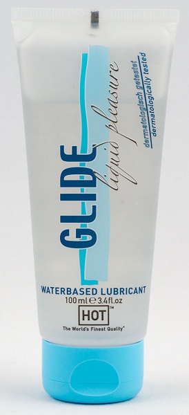 Интимная смазка на водной основе Glide - 100 мл. - HOT - купить с доставкой в Балашихе