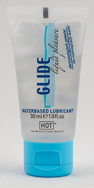 Интимная смазка на водной основе Glide - 30 мл. - HOT - купить с доставкой в Балашихе