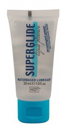 Гель-смазка на водной основе для чувствительной кожи Superglide - 30 мл. - HOT - купить с доставкой в Балашихе