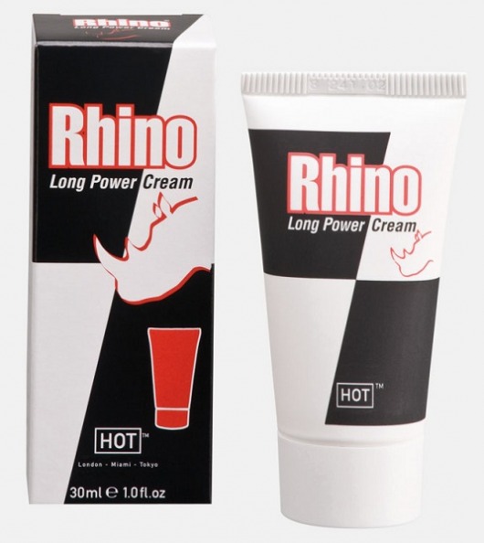 Крем-пролонгатор для мужчин Rhino - 30 мл. - HOT - купить с доставкой в Балашихе