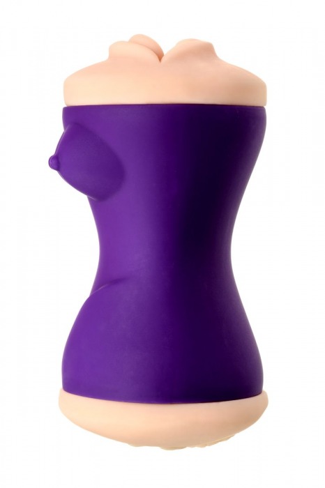 Двухсторонний мастурбатор JOS YARA в фиолетовой колбе - JOS - в Балашихе купить с доставкой