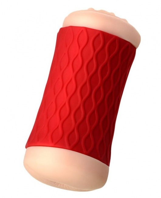 Двухсторонний мастурбатор JOS  NADIN в красном цилиндре - JOS - в Балашихе купить с доставкой