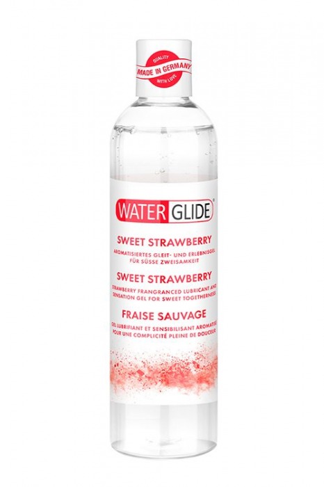 Лубрикант на водной основе с ароматом клубники SWEET STRAWBERRY - 300 мл. - Waterglide - купить с доставкой в Балашихе