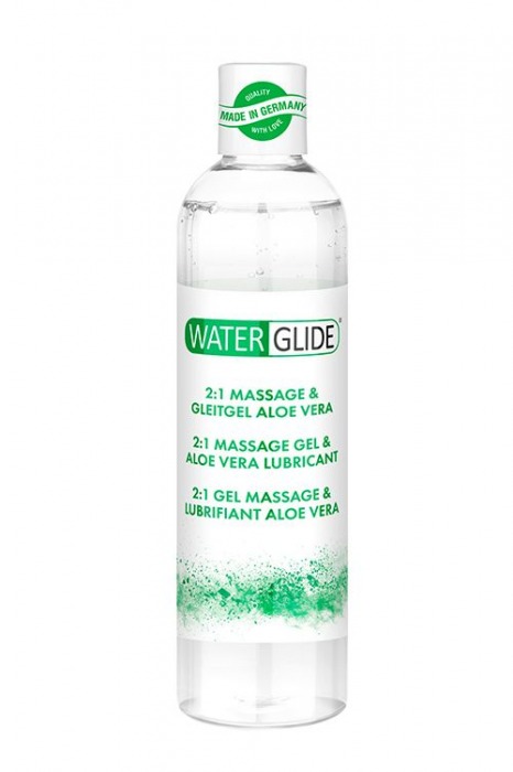 Гель-смазка 2-в-1 MASSAGE   LUBRICANT ALOE VERA - 300 мл. - Waterglide - купить с доставкой в Балашихе