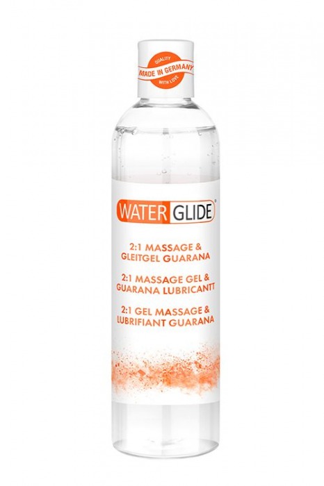 Гель-смазка 2-в-1 MASSAGE   LUBRICANT GUARANA - 300 мл. - Waterglide - купить с доставкой в Балашихе