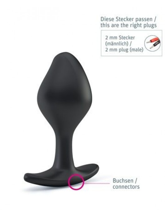 Анальная пробка Rocking Force S для электростимуляции - 9,5 см. - MyStim - купить с доставкой в Балашихе