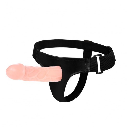 Телесный фаллоимитатор на трусиках Jessica Strap-On - 15,5 см. - Baile - купить с доставкой в Балашихе
