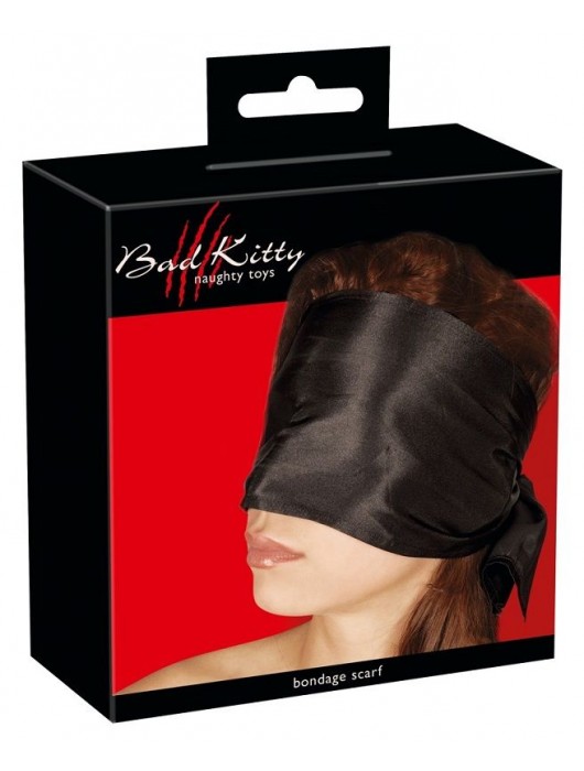 Широкая повязка-шарф на глаза Bad Kitty Bondage Scarf - Orion - купить с доставкой в Балашихе