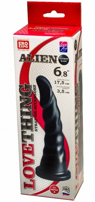 Насадка для трусиков харнесс Alien - 17,5 см. - LOVETOY (А-Полимер) - купить с доставкой в Балашихе
