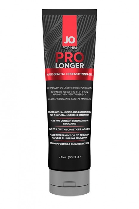 Гель-пролонгатор умеренного действия для мужчин JO Prolonger Gel – 60 мл. - System JO - купить с доставкой в Балашихе