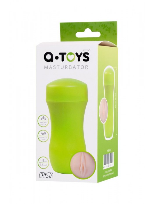 Мастурбатор-вагина A-Toys в зеленой колбе - A-toys - в Балашихе купить с доставкой