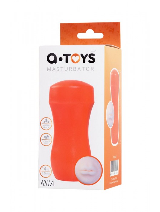 Мастурбатор-ротик A-Toys в оранжевой колбе - A-toys - в Балашихе купить с доставкой