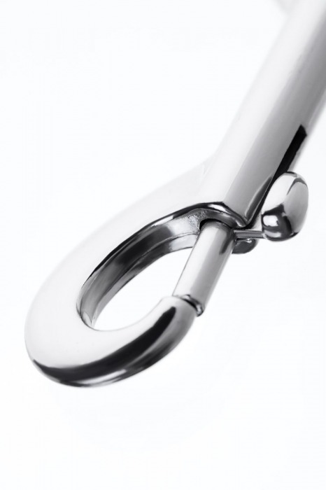 Серебристый двухсторонний карабин TOYFA Metal - ToyFa - купить с доставкой в Балашихе