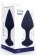 Темно-синяя анальная пробка Exo S - 7,5 см. - Le Frivole